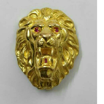 22K/916 Gold Lion Shape Pendant