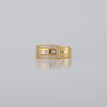22 kt gold cz stone fancy men's ring by Aaj Gold Palace