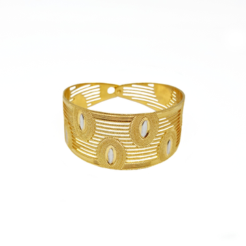 One Gram Gold Plated Kada Bracelet MGA - BRE0135