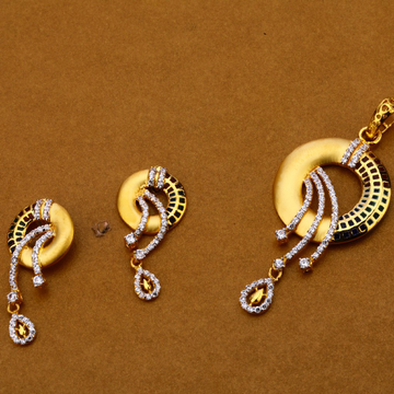 22KT Gold Designer Ladies Pendant Set FPS140