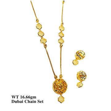 22k Dubai Chain Set by 