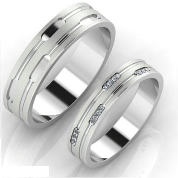 95 pure platinum couple Ring by 