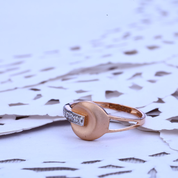 Rose Gold Ladies Cz Ring-RLR170