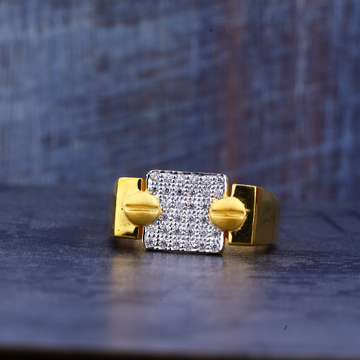 Mens Gold 916 Fancy Ring-MR400