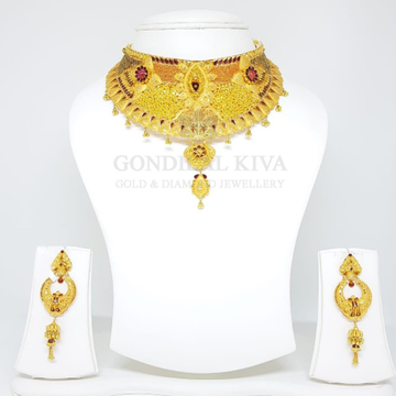 20kt gold necklace set gck17 - gft298 by 