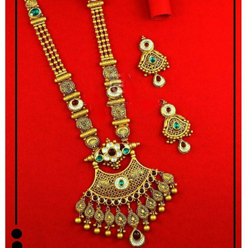 22k(916)gold ladies antique long set by Sneh Ornaments