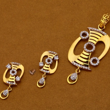 22 carat gold ladies pendants set RH-PS505