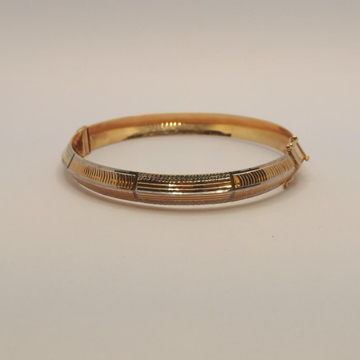18K Gold Plain Bracelet by 