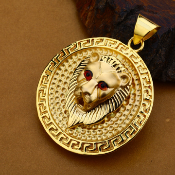 750 Gold Hollow Mens Pendant HLP134