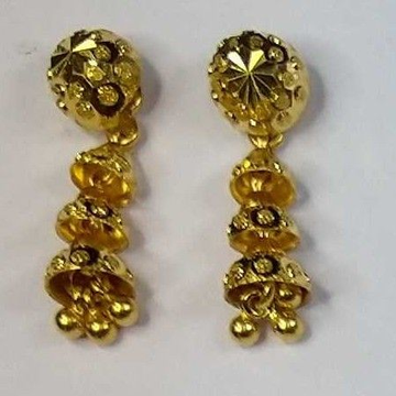 916 Gold Fancy Slowfast Earrings Akm-er-102 by 