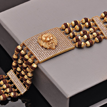 Golden Brass Rudraksha Bracelet For Avoid To Water And Perfume