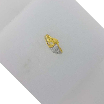22KT Yellow Gold Fancy Prong CZ ladies Ring by 