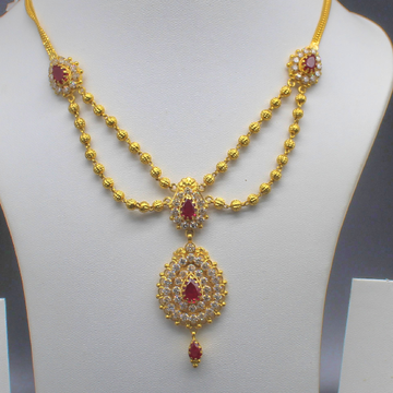 22kt Gold With Stone necklace by 