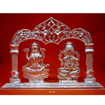 Silver shree lakshmi-gansha murti (statue) by 