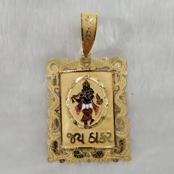 916 Gold Fancy Gent's Krishna Pendant