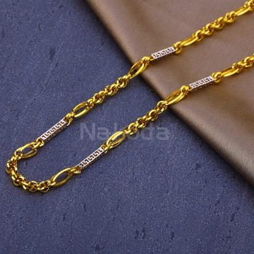 916 Mens Gold CZ Delicate Chain MCH859
