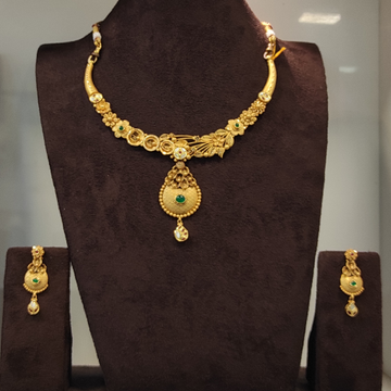 916 Gold Antique Dokiyu Butti by Rangila Jewellers