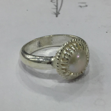 Buy pearl silver ring ( Moti ) online from Prasad Jewellers (Yogesh  Chindarkar)