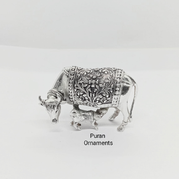 Hallmarked silver kamdhenu cow