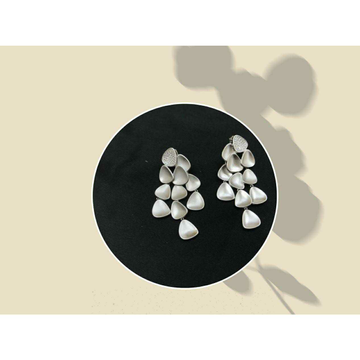 92.5 Sterling Silver Rodyam Earring Ms-3855 by 