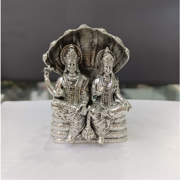 Pure silver idol of shri lakshmi narayan in antiqu... by 