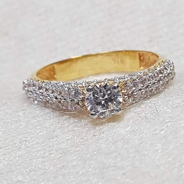 GOLD 22k/916  ladies single stone diamond ring RH-...