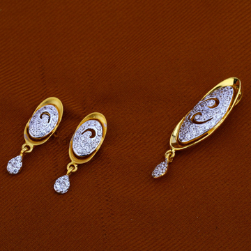 916 Gold Fancy Hallmark Pendant Set FPS98