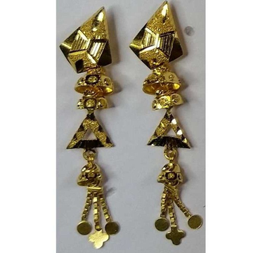 916 Gold Fancy Earrings Akm-er-065 by 