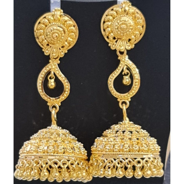 916 hallmark gold Earrings by Sangam Jewellers