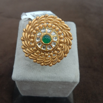 22KT Gold Designer Ring by Zaverat Jewels Hub Pvt. Ltd.