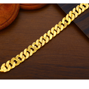 22CT Plain Fancy Gold Men's Bracelet MPB367