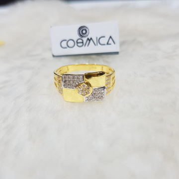916 Gold CZ Stylish Ring GC-R03 by 