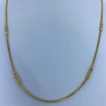 916 Gold Hallmark Fancy Pipe Chain  by Mallinath Chain