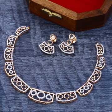 Necklace Set Rosegold Cz by 