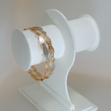 18CT Rose Gold Stylish Bangles by 
