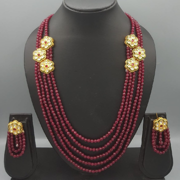 beautiful maroon necklace#514