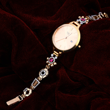 Rose Gold Fancy 18K Watch-RLW54