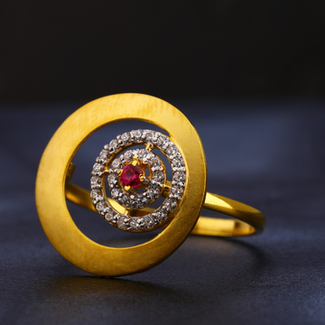 22kt Gold  Delicate  Diamond Hallmark Women's Ring...