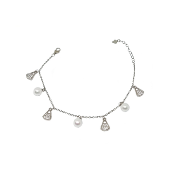 Pearls Bracelet In 925 Sterling Silver MGA - BRS22...