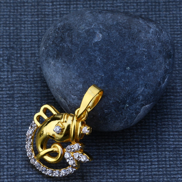 916 Cz Ganpati Symbol Pendant GP93