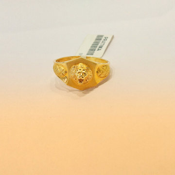 916 Hallmark Lion Jents Ring by Pratima Jewellers