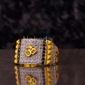 Missmister Brass Micron Gold Plated Shiv Lingam Design Spiritual Finge