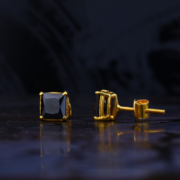 916 Gold Si Dian Jin Designer Series: Le Chéri (Honey) Studded Earrings -  On Cheong Jewellery %