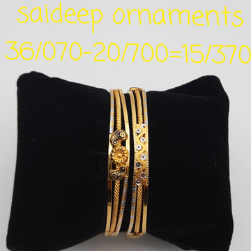 22 kt 916 copper kada bangle design by Saideep Jewels
