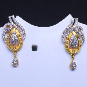 22KT / 916 Gold Traditional Occasions CZ Earring f... by 