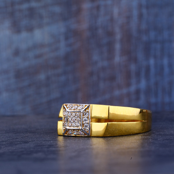 Mens Cz Gold Ring-MR205