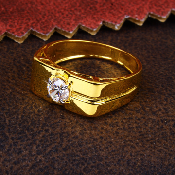 22k gold solitaire mens  ring by 