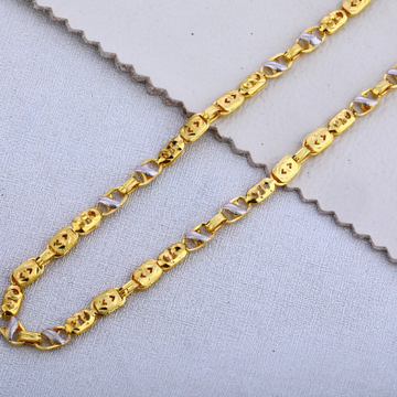 916 Gold Men's Stylish Plain Chain MCH514