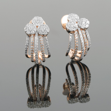 18kt yellow gold diamond bali earrings by 
