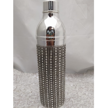 92.5 Pure Stylish Silver Bottle In Fine Antique Ca... by 